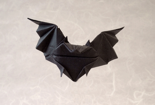 Origami Bat by Kunihiko Kasahara folded by Gilad Aharoni