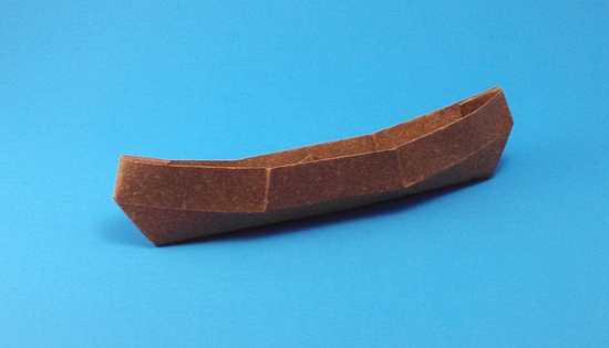 Origami Canoe by John Szinger folded by Gilad Aharoni