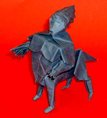 Origami Centaur by Fumiaki Kawahata folded by Gilad Aharoni