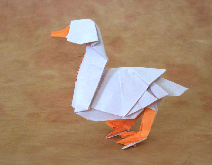 Origami Duck by Kyohei Katsuta folded by Gilad Aharoni