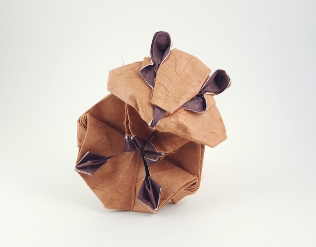 Origami Hamster by Kyohei Katsuta folded by Gilad Aharoni