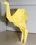 Origami Ostrich by John Montroll on giladorigami.com