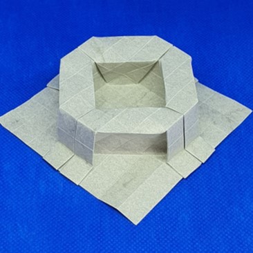 Origami Shaped well by Eli Bogo Barel on giladorigami.com