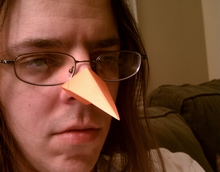 Origami Pinocchio nose by Kunihiko Kasahara on giladorigami.com