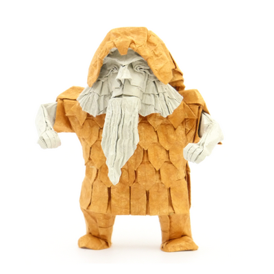 Origami Dwarf brawler by Peter Buchan-Symons on giladorigami.com