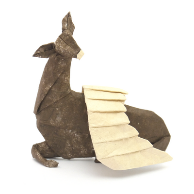 Origami Winged doe by Peter Buchan-Symons on giladorigami.com