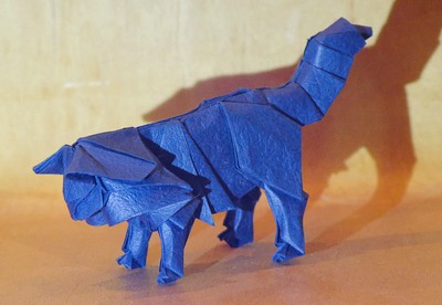 Origami Norwegian cat by Gotani Tetsuya on giladorigami.com