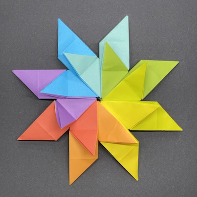 Origami Double Star by Matthew Green on giladorigami.com