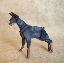 Origami Doberman by Park Jong Woo on giladorigami.com