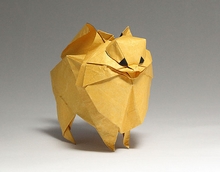 Origami Pomeranian by Kyohei Katsuta on giladorigami.com