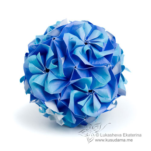 Origami Bella kusudama by Ekaterina Lukasheva on giladorigami.com