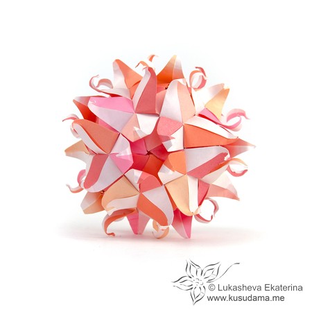 Origami Passiflora Ornata by Ekaterina Lukasheva on giladorigami.com