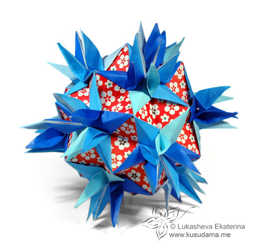 Origami Passiflora Rhombica by Ekaterina Lukasheva on giladorigami.com