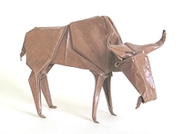 Origami Gnu by Lionel Albertino on giladorigami.com