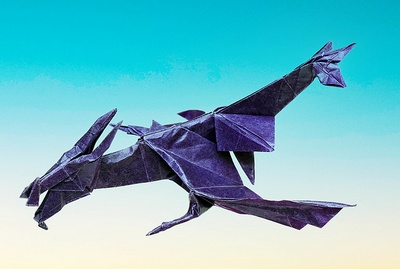 Origami Dragon of Pandora by Gotani Tetsuya on giladorigami.com