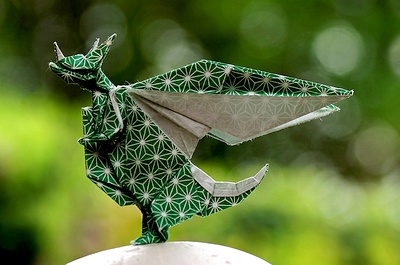 Origami Courageous Dragon by Shingo Yuki on giladorigami.com