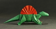 Origami Dimetrodon by Fernando Gilgado Gomez on giladorigami.com