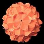 Origami Cherry blossom ball by Tomoko Fuse on giladorigami.com