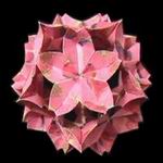 Origami Cherry blossom ball by Toshikazu Kawasaki on giladorigami.com