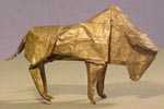 Origami Buffalo by Lionel Albertino on giladorigami.com