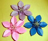 Origami Clematis by Toshikazu Kawasaki on giladorigami.com