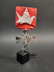 Origami Cross of merit by Jacques Justin on giladorigami.com