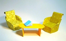 Origami Armchair by Kunihiko Kasahara on giladorigami.com