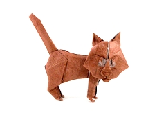 Origami Cat by Fernando Gilgado Gomez on giladorigami.com