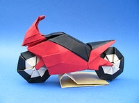 Origami Motorcycle by Ryo Aoki on giladorigami.com