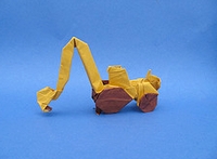 Origami Excavator by Jose Maria Chaquet on giladorigami.com