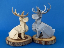 Origami Jackalope by Satoshi Kamiya on giladorigami.com