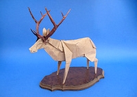 Origami Roosevelt elk by Robert J. Lang on giladorigami.com