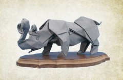 Origami Brontotherium by Dang Viet Tan on giladorigami.com