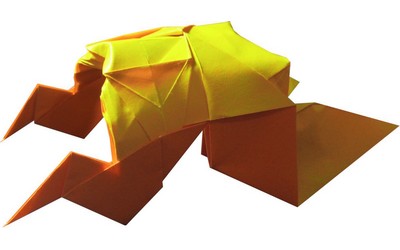 Origami Roasted chicken by Franz Rogar on giladorigami.com