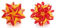 Origami Mysterious flower kusudama by Natalia Romanenko on giladorigami.com