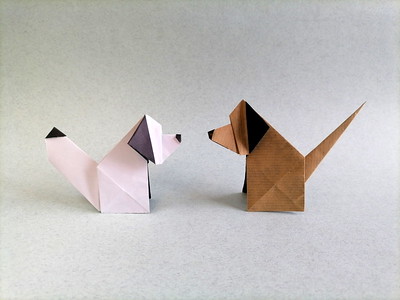 Origami Dog by Rui Roda on giladorigami.com