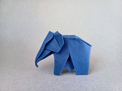 Origami Elephant by Pierre-Yves Gallard on giladorigami.com