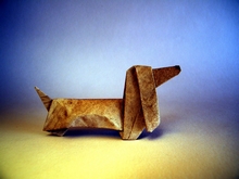 Origami Dog by Kakami Hitoshi on giladorigami.com