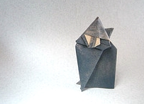 Origami Cat by Kunihiko Kasahara on giladorigami.com