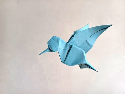 Origami Hummingbird by Cekouat Leon on giladorigami.com