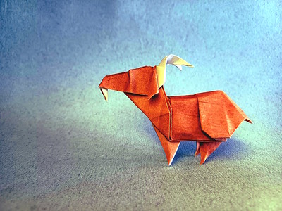 Origami Goat by Francesco Massimo on giladorigami.com