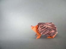 Origami Hedgehog by Fuchimoto Muneji on giladorigami.com