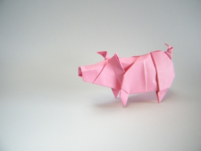 Origami Pig by Patricio Kunz Tomic on giladorigami.com