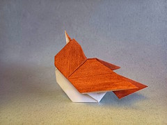 Origami Inflatable little bird by Jacksiel Rivas (Jack Dreyil) on giladorigami.com