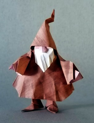 Origami Gnome by Federico Scalambra on giladorigami.com