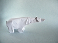 Origami Polar bear by Graciela Vicente Rafales on giladorigami.com