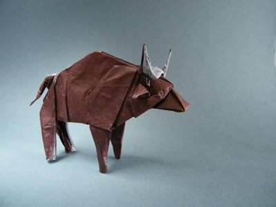 Origami Buffalo by Fernando Castellanos on giladorigami.com