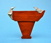 Origami Bird bath by Neal Elias on giladorigami.com