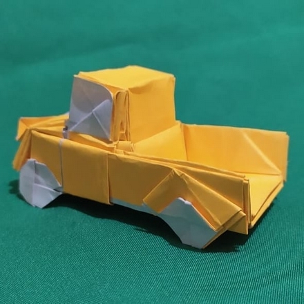 Origami Pickup truck by Hadi Tahir on giladorigami.com