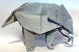 Origami Elephant by John Montroll on giladorigami.com